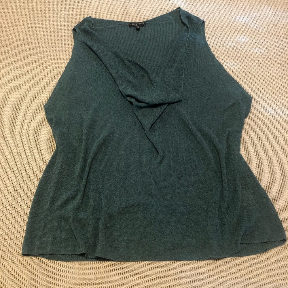 EILEEN FISHER cowl neck sleeveless top